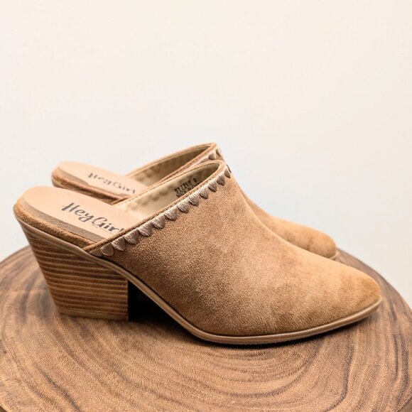 Corkys Women's Camel Suede Sizzle Mule Size 10 - Picture 1 of 6